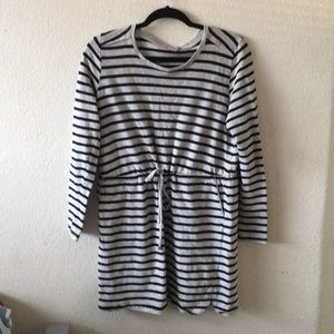 Black and grey striped dress